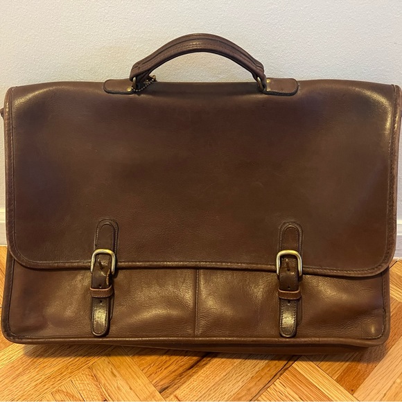 VINTAGE COACH Men’s Briefcase Brown - Picture 1 of 5